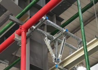 金坛该抗震支架的整体式支吊架结构协调性好